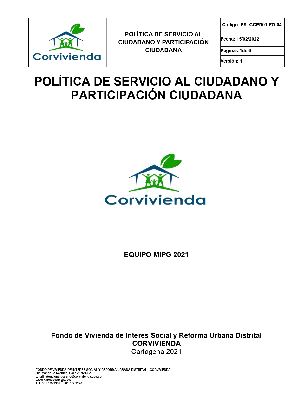 Guía De Implementación Política Participación Ciudadana